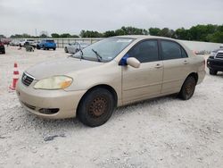 Salvage cars for sale from Copart New Braunfels, TX: 2007 Toyota Corolla CE