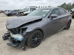 Salvage cars for sale at Houston, TX auction: 2016 Lexus IS 200T