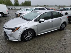 Salvage cars for sale from Copart Arlington, WA: 2021 Toyota Corolla LE