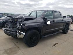 Salvage cars for sale at Grand Prairie, TX auction: 2018 Toyota Tundra Crewmax SR5