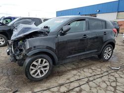 Salvage cars for sale at Woodhaven, MI auction: 2016 KIA Sportage LX