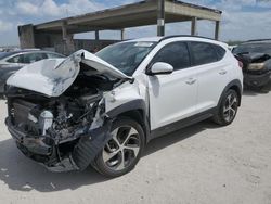 Salvage cars for sale at West Palm Beach, FL auction: 2016 Hyundai Tucson Limited