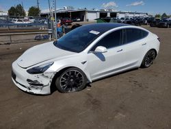 Salvage cars for sale at Denver, CO auction: 2019 Tesla Model 3