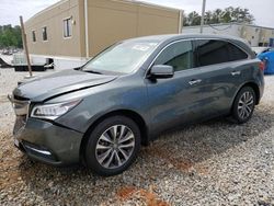 Salvage cars for sale at Ellenwood, GA auction: 2015 Acura MDX Technology