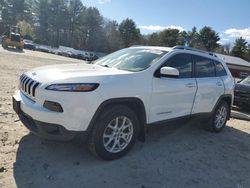 Salvage cars for sale from Copart Mendon, MA: 2017 Jeep Cherokee Latitude