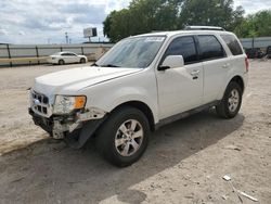 Salvage cars for sale from Copart Oklahoma City, OK: 2010 Ford Escape Limited