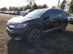 Honda CR-V Touring salvage cars for sale: 2018 Honda CR-V Touring