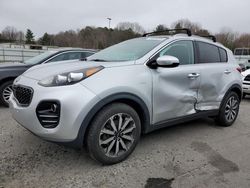Salvage cars for sale at Assonet, MA auction: 2017 KIA Sportage EX