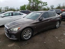 Salvage cars for sale from Copart Baltimore, MD: 2014 Infiniti Q50 Base