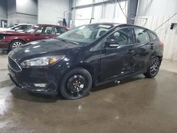 Salvage cars for sale at Ham Lake, MN auction: 2018 Ford Focus SEL