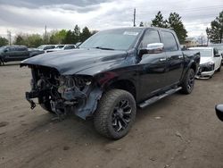 Salvage cars for sale from Copart Denver, CO: 2017 Dodge 1500 Laramie