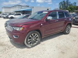 Salvage cars for sale from Copart Opa Locka, FL: 2017 Jeep Grand Cherokee Overland