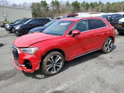 Salvage cars for sale from Copart Exeter, RI: 2020 Audi Q3 Premium Plus S-Line