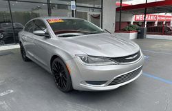 Salvage cars for sale from Copart Sun Valley, CA: 2015 Chrysler 200 LX