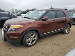 Salvage cars for sale at Hillsborough, NJ auction: 2015 Ford Explorer Limited