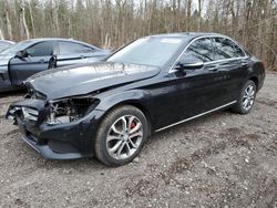 Mercedes-Benz salvage cars for sale: 2015 Mercedes-Benz C 300 4matic