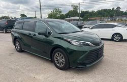 Salvage cars for sale at Houston, TX auction: 2022 Toyota Sienna LE