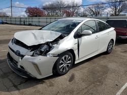 Salvage cars for sale from Copart Moraine, OH: 2020 Toyota Prius LE