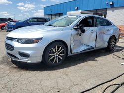 Salvage cars for sale from Copart Woodhaven, MI: 2017 Chevrolet Malibu LT