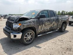 Salvage cars for sale from Copart Houston, TX: 2015 Toyota Tundra Double Cab SR/SR5