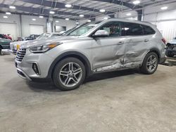 Salvage cars for sale from Copart Ham Lake, MN: 2017 Hyundai Santa FE SE Ultimate
