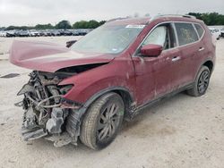 Salvage cars for sale at San Antonio, TX auction: 2016 Nissan Rogue S
