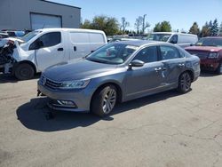 Salvage cars for sale at Woodburn, OR auction: 2017 Volkswagen Passat SE