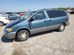 Salvage cars for sale at Indianapolis, IN auction: 2002 Toyota Sienna LE