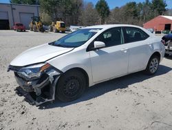 Salvage cars for sale at Mendon, MA auction: 2015 Toyota Corolla L