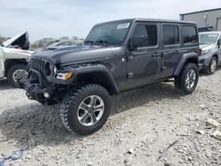 Salvage cars for sale at Wayland, MI auction: 2018 Jeep Wrangler Unlimited Sahara
