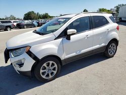 Salvage cars for sale at auction: 2018 Ford Ecosport SE