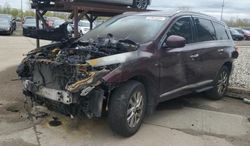 Salvage cars for sale at Woodhaven, MI auction: 2014 Infiniti QX60