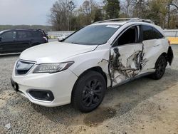 Salvage cars for sale from Copart Concord, NC: 2017 Acura RDX Advance