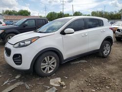 Salvage cars for sale from Copart Columbus, OH: 2017 KIA Sportage LX