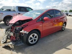 Salvage cars for sale from Copart Grand Prairie, TX: 2015 Toyota Prius
