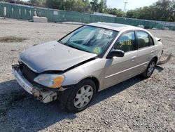 Salvage cars for sale at Riverview, FL auction: 2002 Honda Civic EX