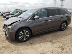Salvage cars for sale at Elgin, IL auction: 2017 Honda Odyssey Touring