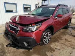 Salvage cars for sale at Pekin, IL auction: 2021 Subaru Outback Premium