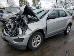 Salvage cars for sale at Moraine, OH auction: 2016 Chevrolet Equinox LS