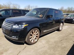 Salvage SUVs for sale at auction: 2015 Land Rover Range Rover Supercharged