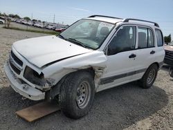 Chevrolet salvage cars for sale: 2000 Chevrolet Tracker