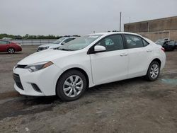 Salvage cars for sale from Copart Fredericksburg, VA: 2015 Toyota Corolla L