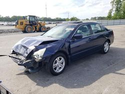 2007 Honda Accord EX en venta en Dunn, NC