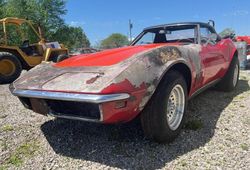 Salvage cars for sale at Rogersville, MO auction: 1968 Chevrolet Corvette