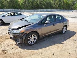 Honda salvage cars for sale: 2012 Honda Civic EX