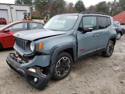 Salvage cars for sale from Copart Mendon, MA: 2015 Jeep Renegade Trailhawk