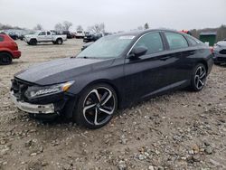 Salvage cars for sale at West Warren, MA auction: 2018 Honda Accord Sport