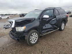 Salvage cars for sale at Houston, TX auction: 2013 Toyota Sequoia Platinum