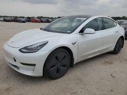 Salvage cars for sale at San Antonio, TX auction: 2020 Tesla Model 3