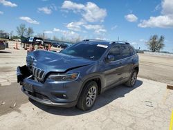 Salvage cars for sale at Pekin, IL auction: 2021 Jeep Cherokee Latitude Plus